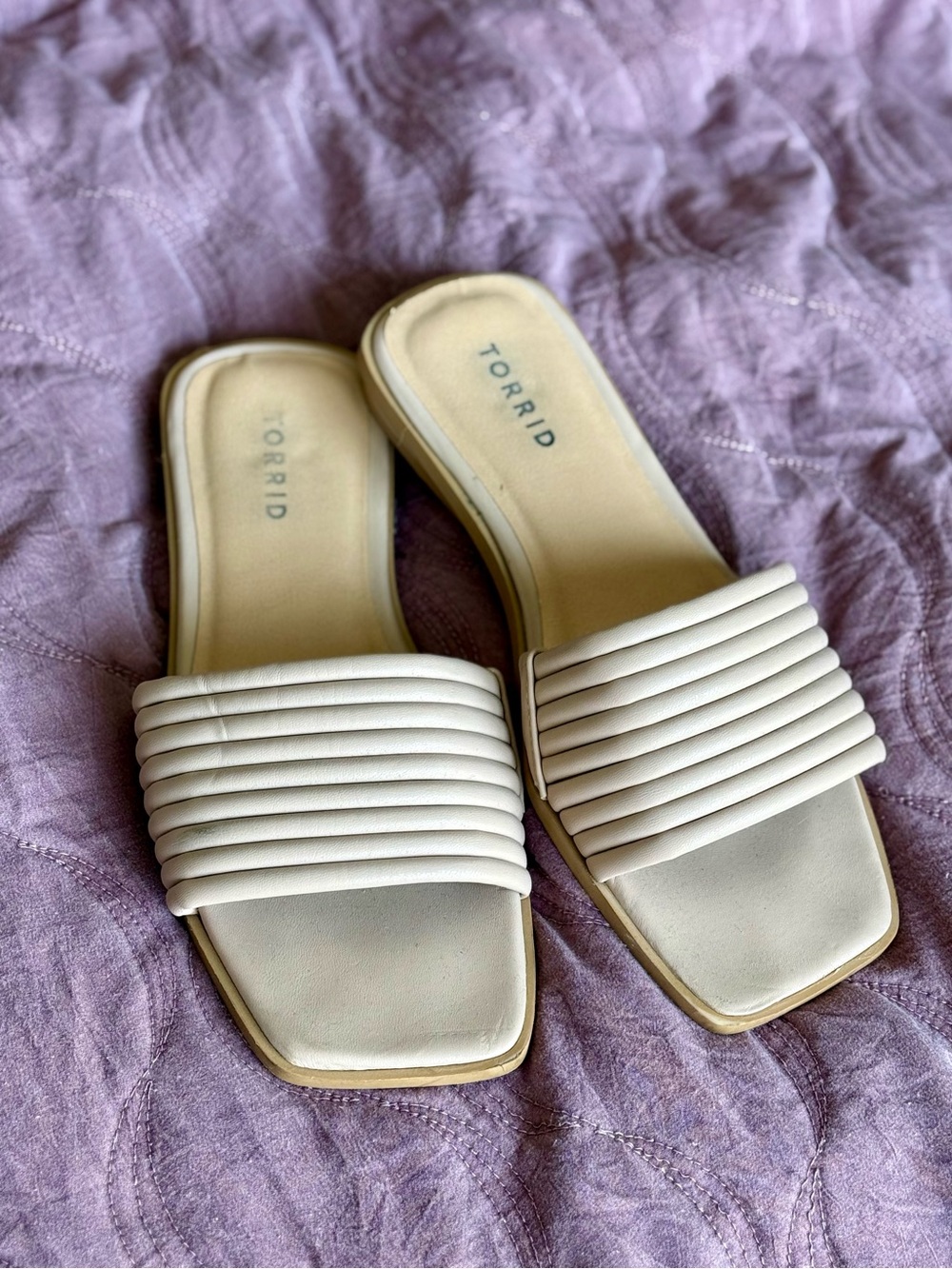 Torrid tubular band Slide Sandals